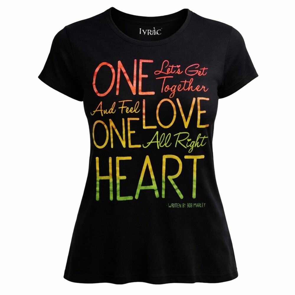 LYRIC short sleeve T shirt BOB MARLEY GRAPHIC LYRIC T